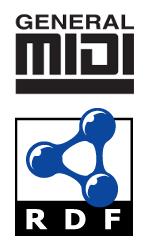 MIDI and RDF logos