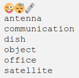 SPARQL query result